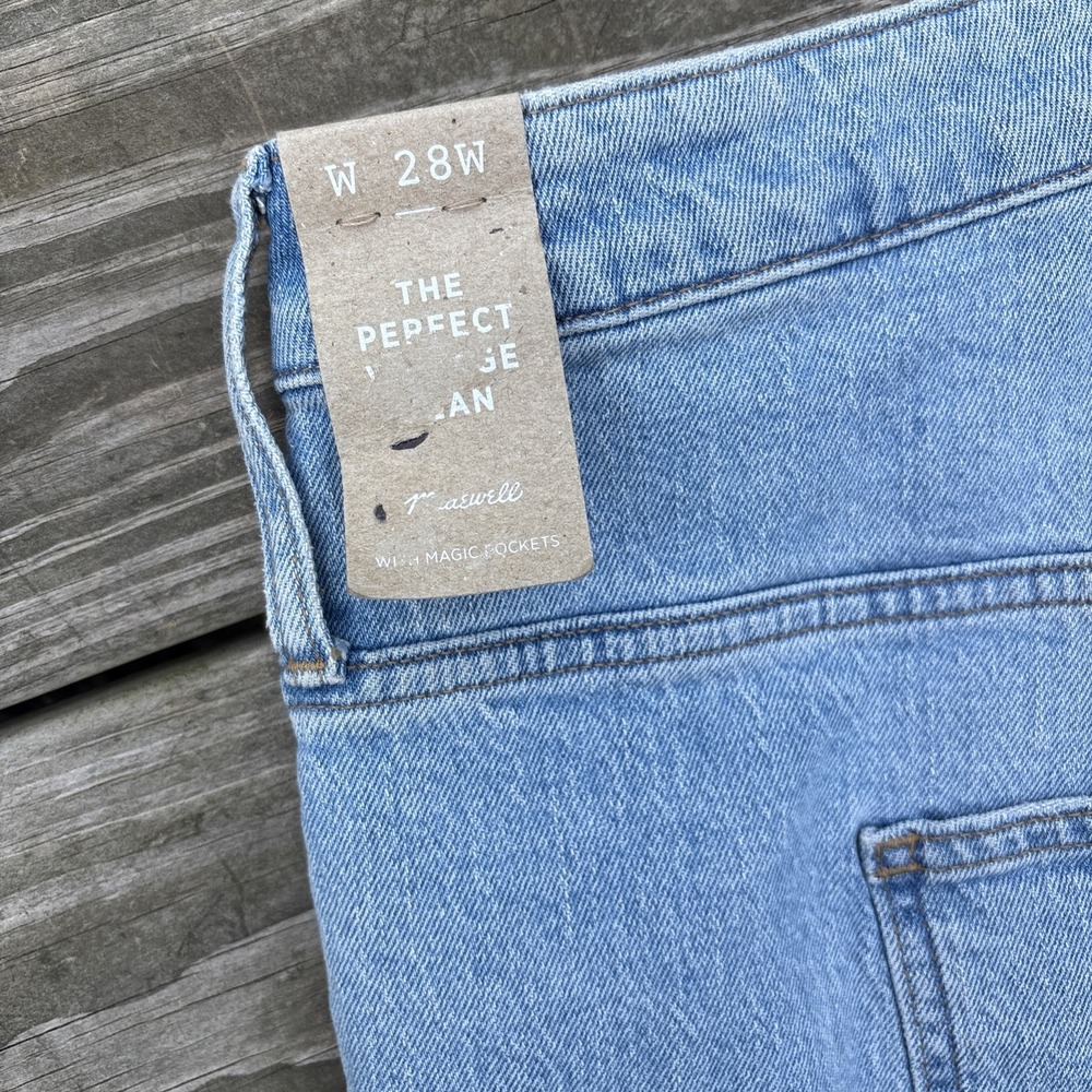 NEW Madewell The Perfect Vintage Jean 28W Women Plus Denim High waist Stretch - Picture 12 of 13